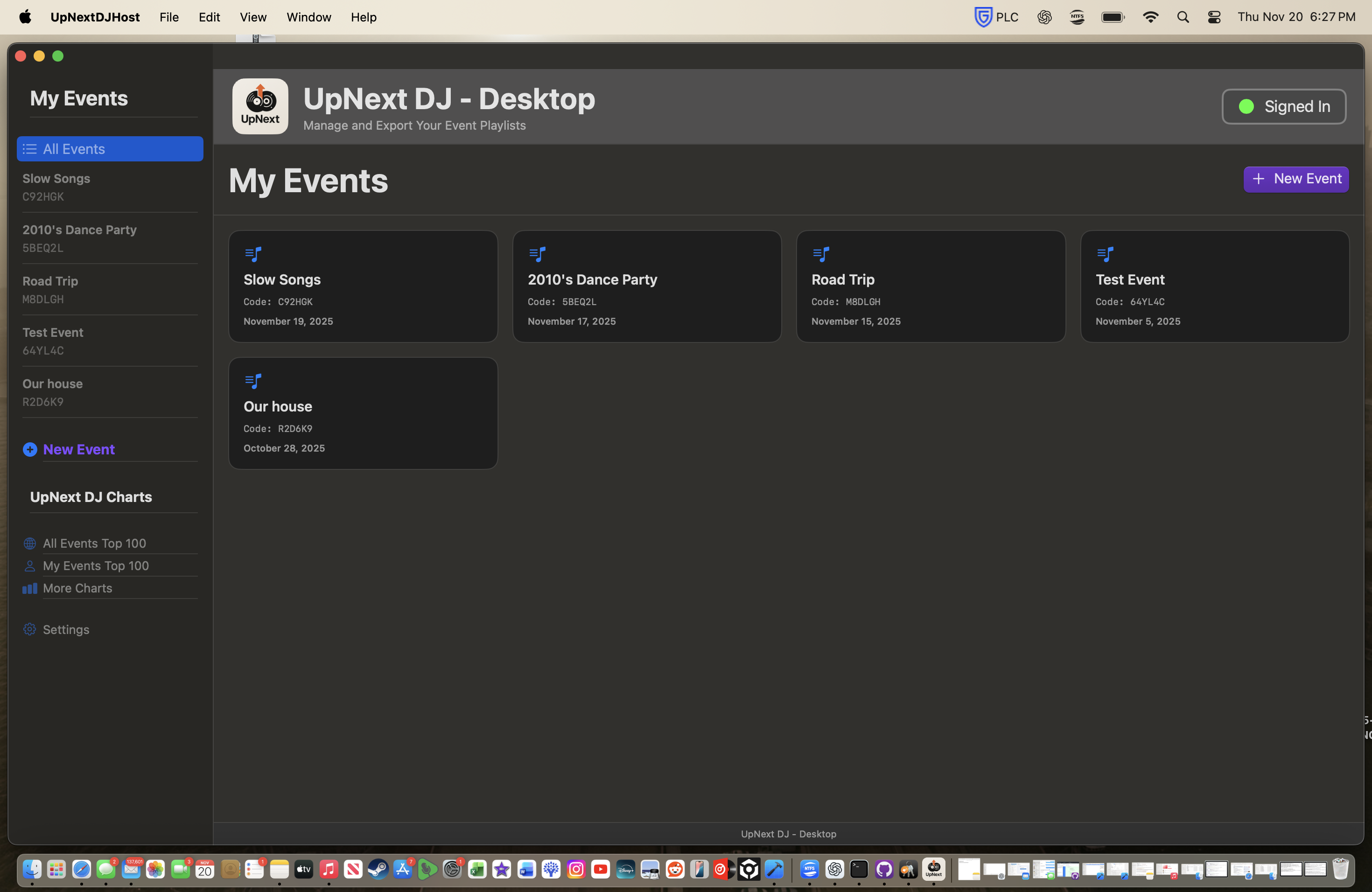 My Events - Manage all your events